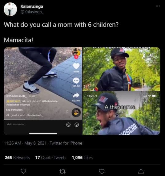 Kalamzinga kalasinga _ what do you call a mom with 6 children? mamacita! os hune