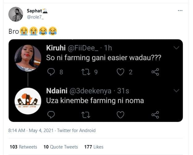 Saphat role7 bro fàf kiruhi fiidee _ ih so ni farming gani easier wadau??? 1 9 o