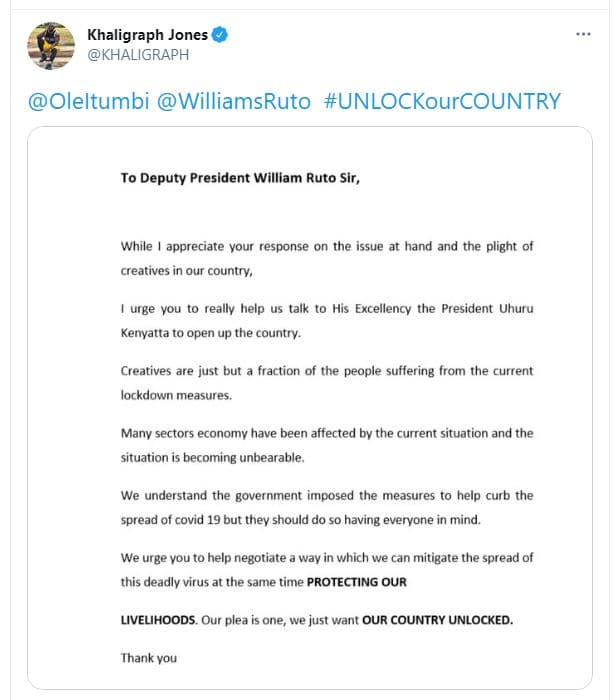 Khaligraph jones khaligraph oleltumbi williamsruto unlockourcountry to deputy pr