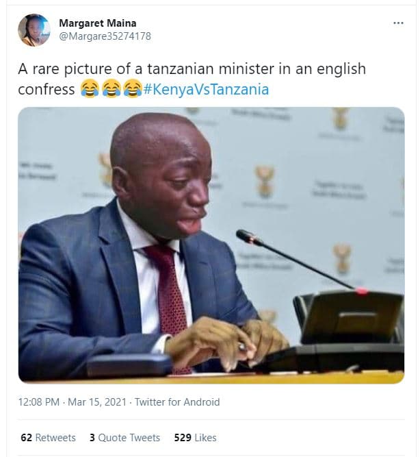 Margaret maina margare35274178 a rare picture of a tanzanian minister in an engl