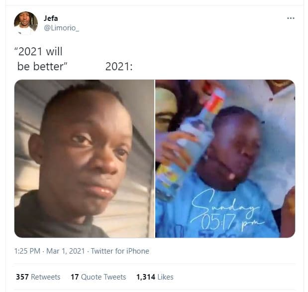 Jefa limorio_ will be better ml 0 1.25 pm mar 1, twitter for iphone 357 retweets
