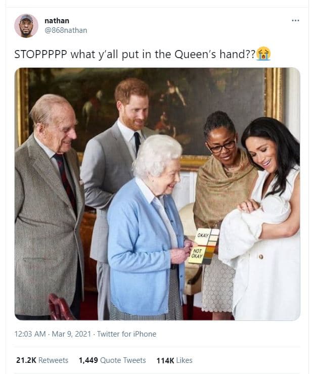 Nathan 868nathan stoppppp what y'all put in the queen's hand?? nor oay 12.03 am