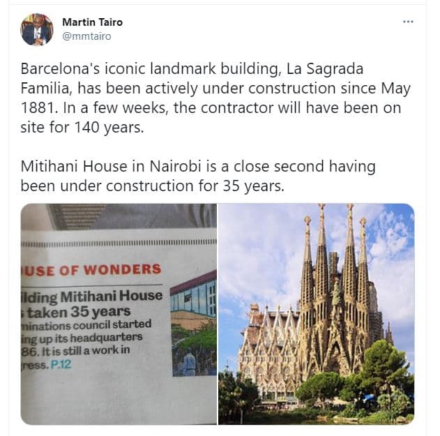 Martin tairo mmtairo barcelona's iconic landmark building la sagrada familia, ha