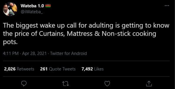 Wateba 1.0 iwateba _ the biggest wake up call for adulting is getting to know th