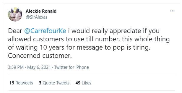 Aleckie ronald siralexas dear carrefourke would really appreciate if you allowed