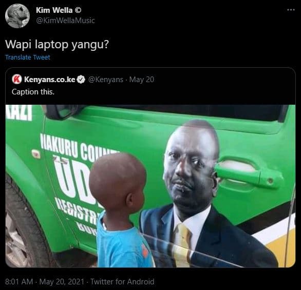 Kim wella kimwellamusic wapi laptop yangu? translate tweet kenyans.co_ke caption