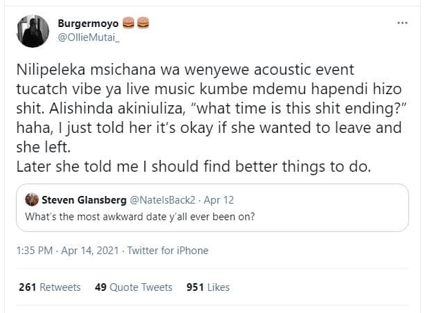 Burgermoyo olliemutai nilipeleka msichana wa wenyewe acoustic event tucatch vibe