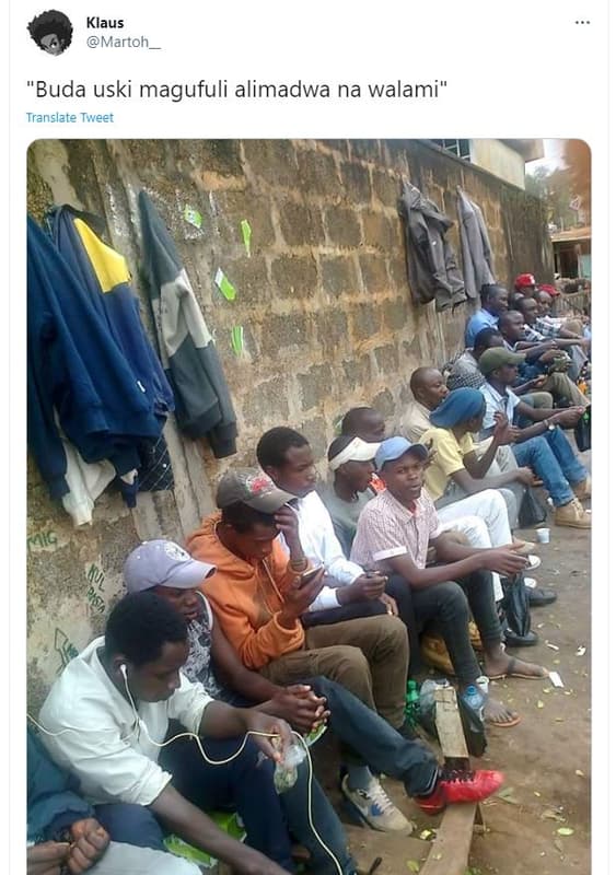 Klaus martoh 'buda uski magufuli alimadwa na walami' translate twveet