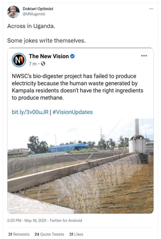 Doktari optimist mmugereki across in uganda some jokes write themselves_ the new