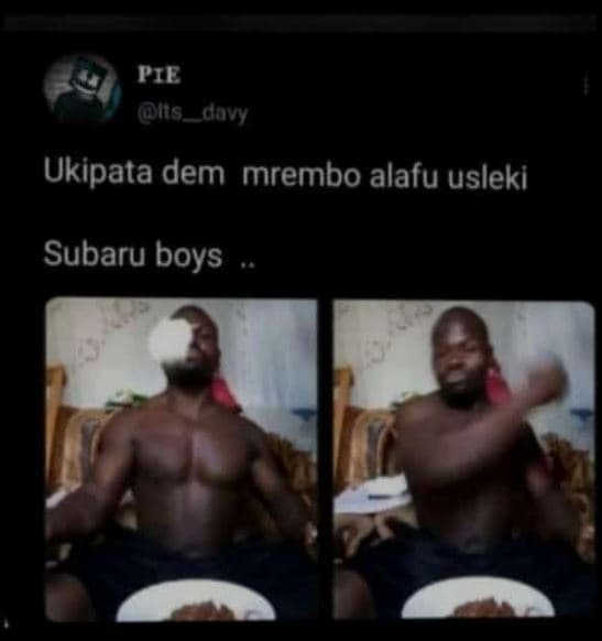 Pie nts davy ukipata dem mrembo alafu usleki subaru boys