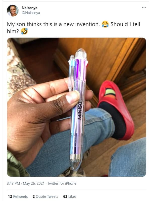 Naisenya naisenya my son thinks this is a new invention him? should tell 1 3,43