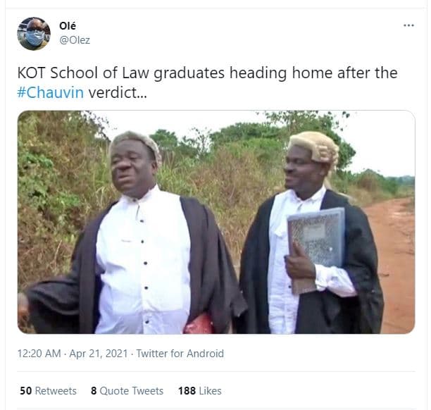 Olé olez kot school of law graduates heading home after the chauvin verdict... 1