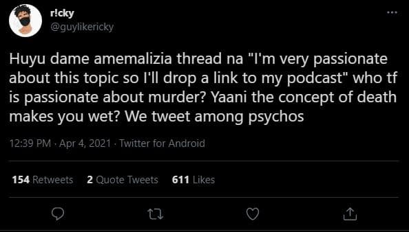 R!cky guylikericky huyu dame amemalizia thread na i'm very passionate about this
