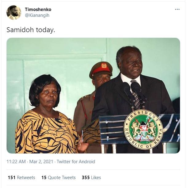 Timoshenko kianangih samidoh today. 11.22 am mar 2, twitter for android 151 retw