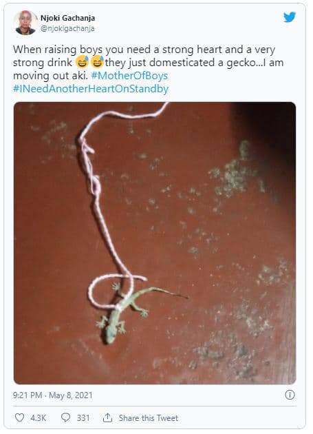 Njoki gachanja nickigacnarja when raising boys you need strong heart and a very