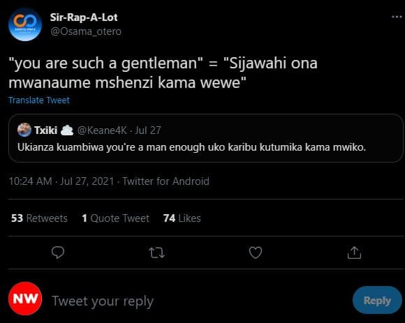 C sirrapalot osama_otero you are such a gentleman sijawahi ona mwanaume mshenzi