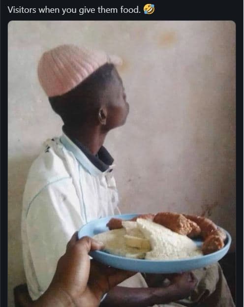 Visitors when you give them food.