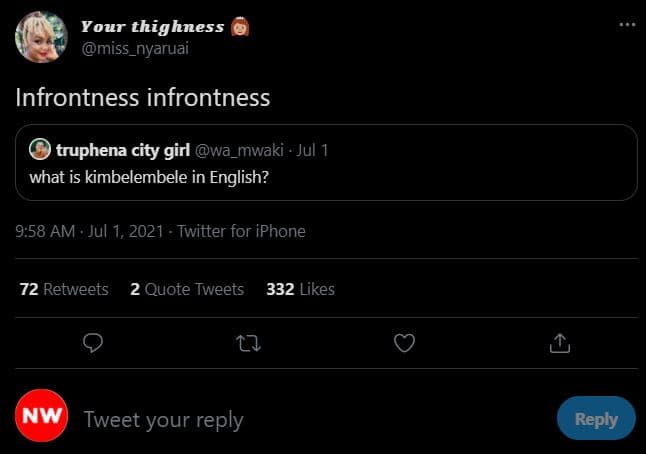 Your thighness miss_nyaruai infrontness infrontness truphena city girl wa_mwaki