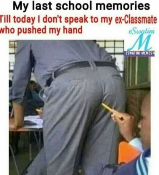 My last school memories till today don't speak to my exclassmate nho pushed my h