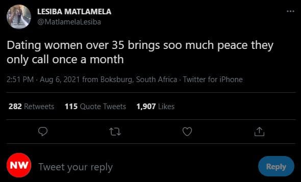 Lesiba matlamela matlamelalesiba dating women over 35 brings soo much peace they