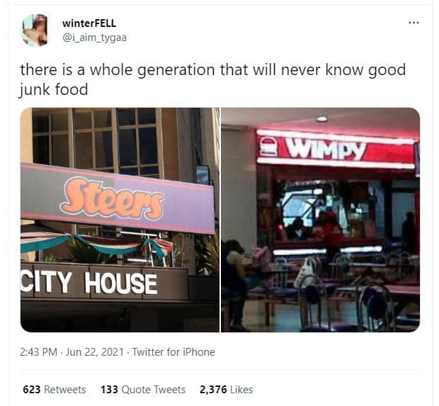 Winterfell alm_tygaa there is a whole generation that will never know good junk