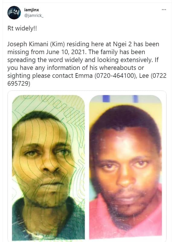 Iamjinx jamrick _ rt widelyl! joseph kimani kim residing here at ngei 2 has been