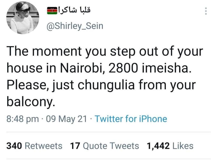 Ssla ulë shirley_sein the moment you step out of your house in nairobi, imeisha.