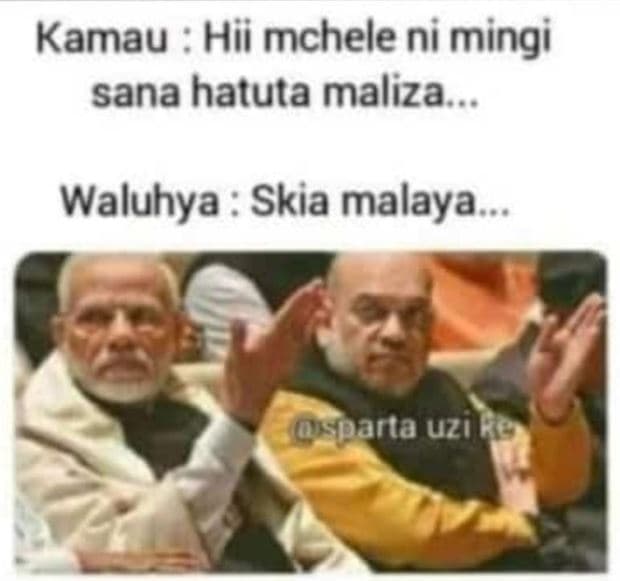 Kamau hii mchele ni mingi sana hatuta maliza . waluhya skia malaya. 000 sparta u