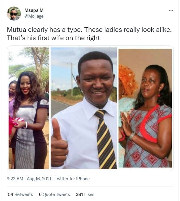 Msupa m mollage mutua clearly has a type. these ladies really look alike_ that's