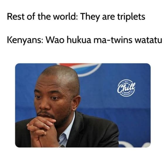 Rest of the world they are triplets kenyans wao hukua matwins watatu cuil