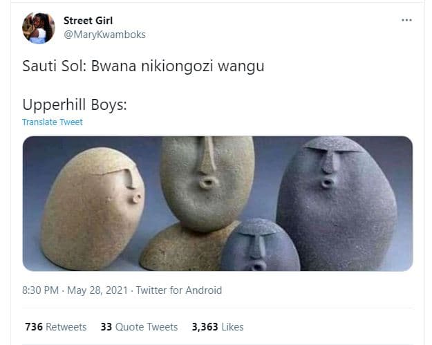 Street girl marykwamboks sauti sol bwana nikiongozi wangu upperhill boys transla