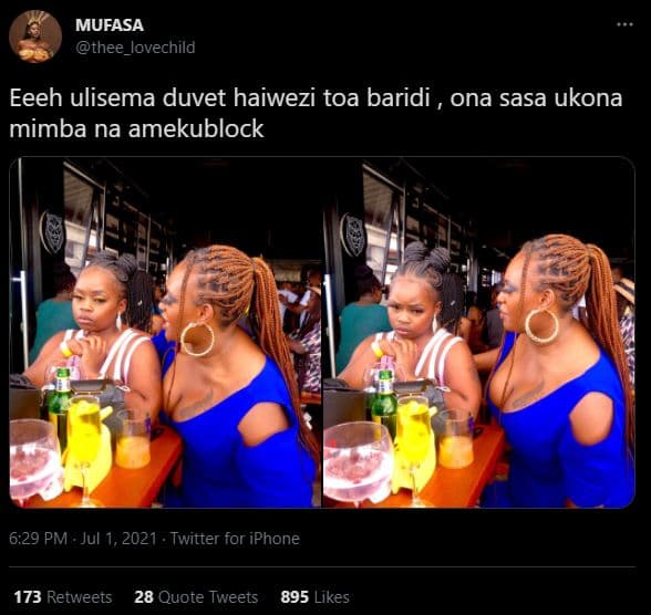 Mufasa thee_lovechild eeeh ulisema duvet haiwezi toa baridi_ ona sasa ukona mimb