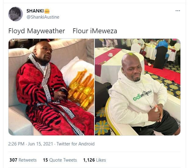 Shanki shankiaustine floyd mayweather flour imeweza 2.26 pm jun 15, twitter for
