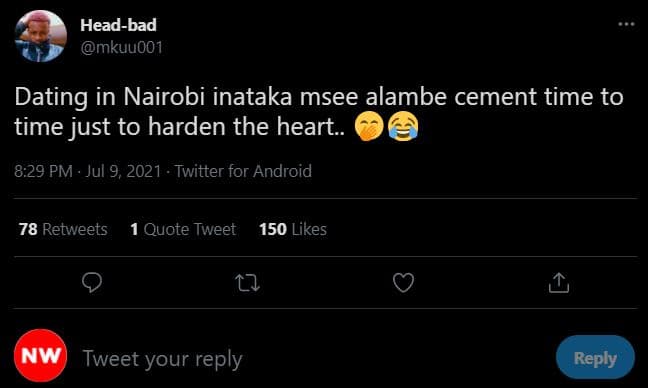 Headbad mkuuoo1 dating in nairobi inataka msee alambe cement time to time just t