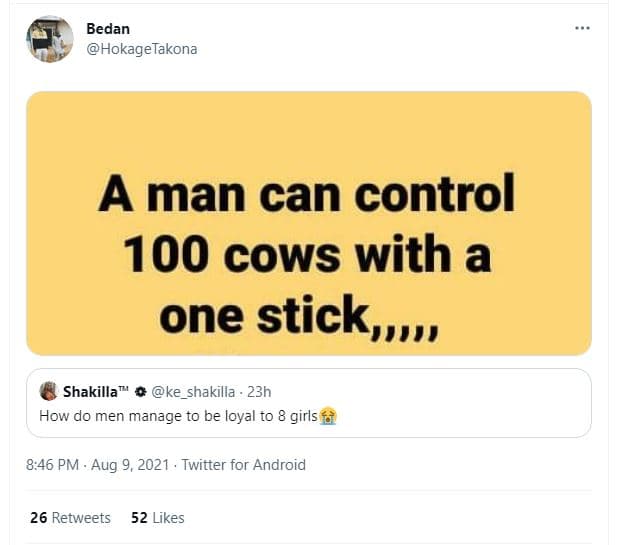 Bedan hokagetakona a man can control 100 cows with a one stick, shakilla 8 ke_sh