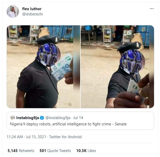 Flex luthor dvberechi instablog9ja instablog9ja jul 14 nigeria il deploy robots