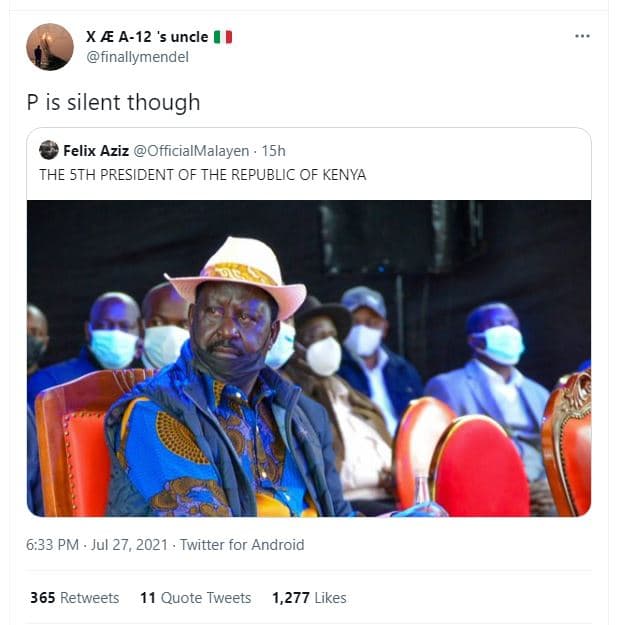 Xk a12 '5 uncle finallymendel p is silent though felix aziz officialmalayen 15h