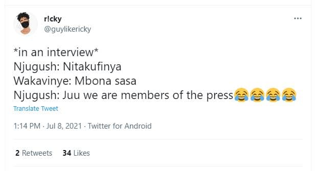 Ricky guylikericky in an interview njugush nitakufinya wakavinye mbona sasa njug