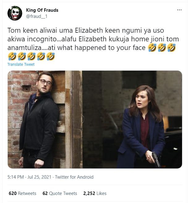 King of frauds fraud tom keen aliwai uma elizabeth keen ngumi ya uso akiwa incog