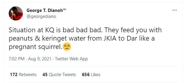 George t. dianoh georgediano situation at kq is bad bad bad. they feed you with