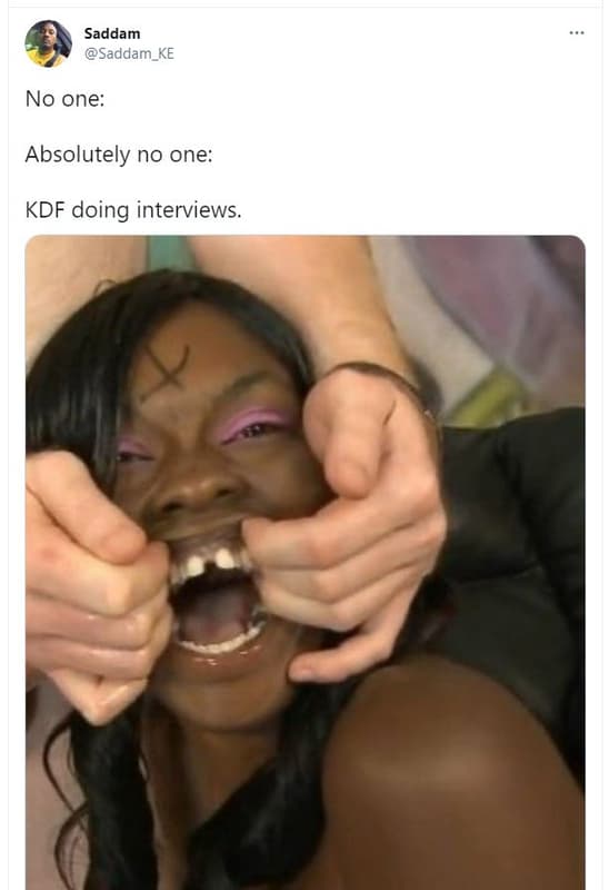 Saddam saddam_ke no one absolutely no one kdf doing interviews_