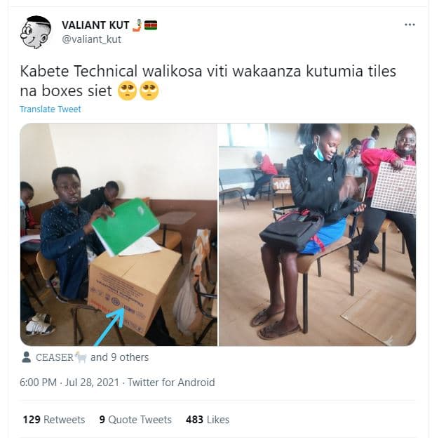 Valiant kut valiant_kut kabete technical walikosa viti wakaanza kutumia tiles na