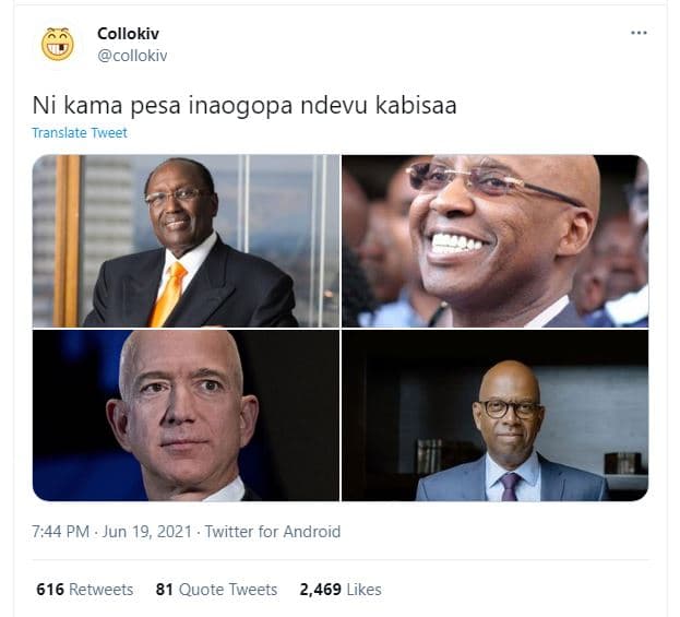 Collokiv collokiv ni kama pesa inaogopa ndevu kabisaa translete tweet 7,44 pm ju