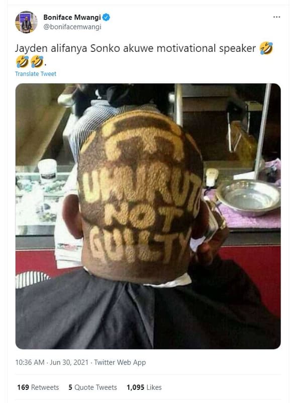 Boniface mwangi bonifacemwangi jayden alifanya sonko akuwe motivational speaker