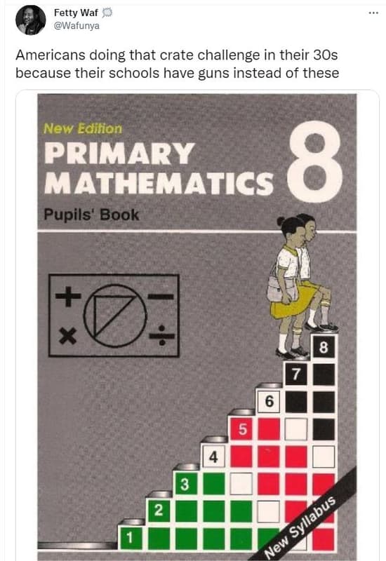 Fetty waf wafunya americans doing that crate challenge in their 3os because thei