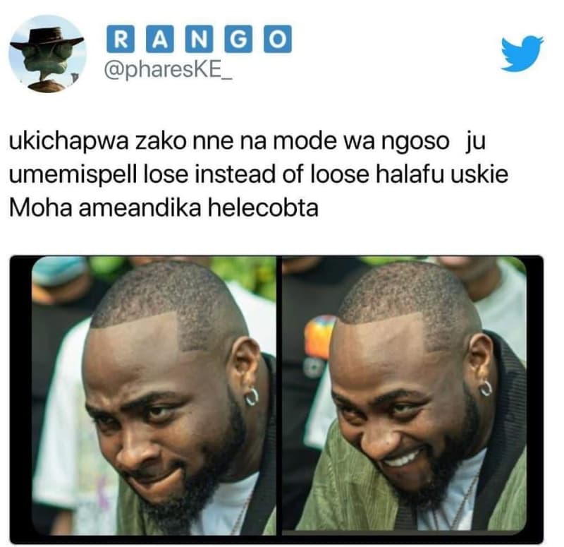 R phareske ukichapwa zako nne na mode wa ngoso ju umemispell lose instead of loo