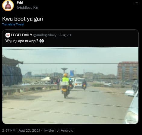 Edd eodiest_ke kwa boot ya gari ansiate iveci legit daily iamlegitdaily fug waju