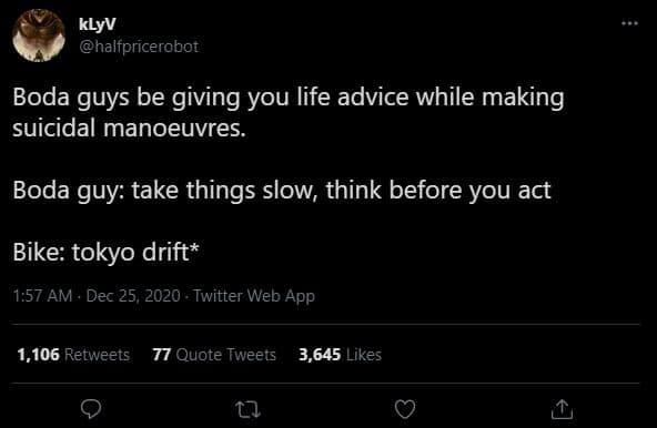 Klyv halfpricerobot boda guys be giving you life advice while making suicidal ma