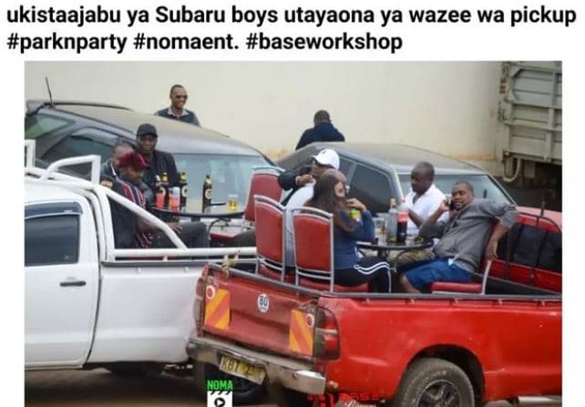 Ukistaajabu ya subaru boys utayaona ya wazee wa pickup parknparty nomaent. basew