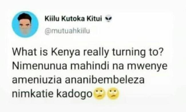 Kiilu kutoka kitui mutuahkiilu what is kenya really turning to? nimenunua mahind